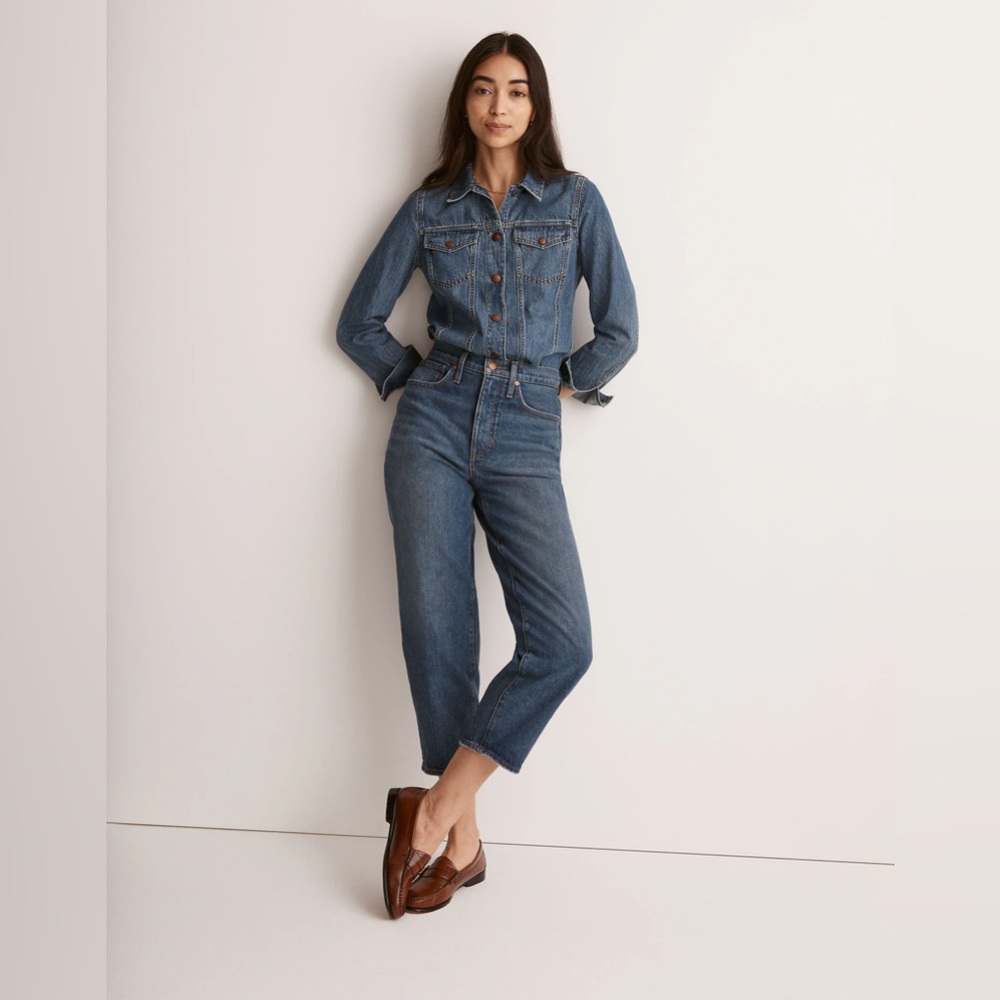 Madewell Petite Balloon Jeans in Ellisboro Wash